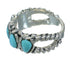 Southwest Turquoise Jewelry Genuine Sterling Silver Ring Size 6-3/4 AX89329